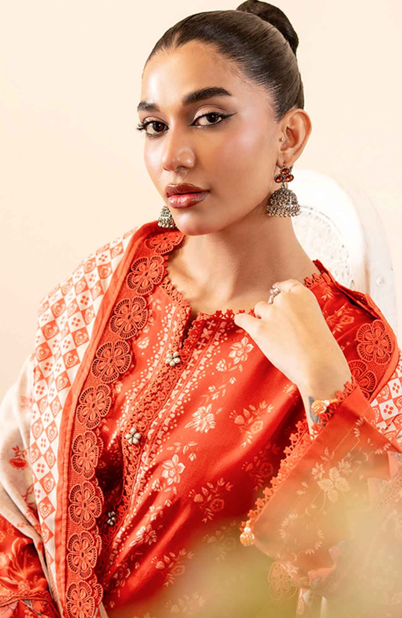 Mausummery khaddar Coral 3