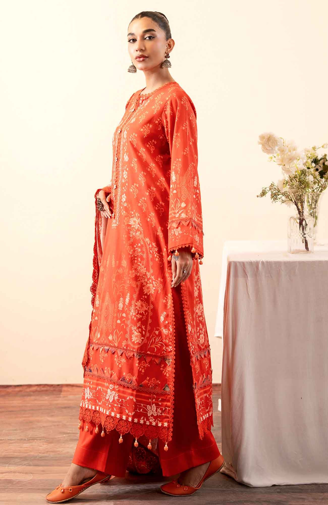 Mausummery khaddar Coral 4