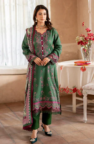 Mausummery Printed Linen Winter Unstitched - Alyssa