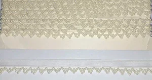 D16 lace with pearls.