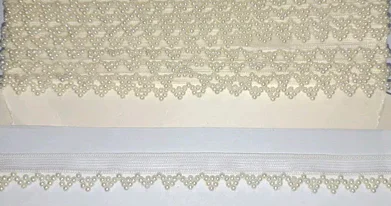 D16 lace with pearls.