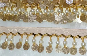 D17A Fancy pink lace sequins 13