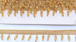 D19 Gold lace beads stone 15
