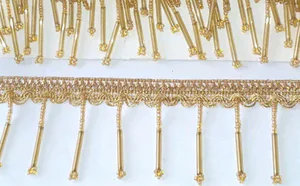 D21 gold lace beads